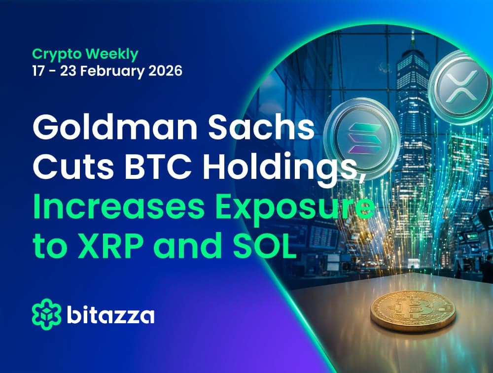 Goldman Sachs Cuts BTC Holdings, Increases Exposure to XRP and SOL